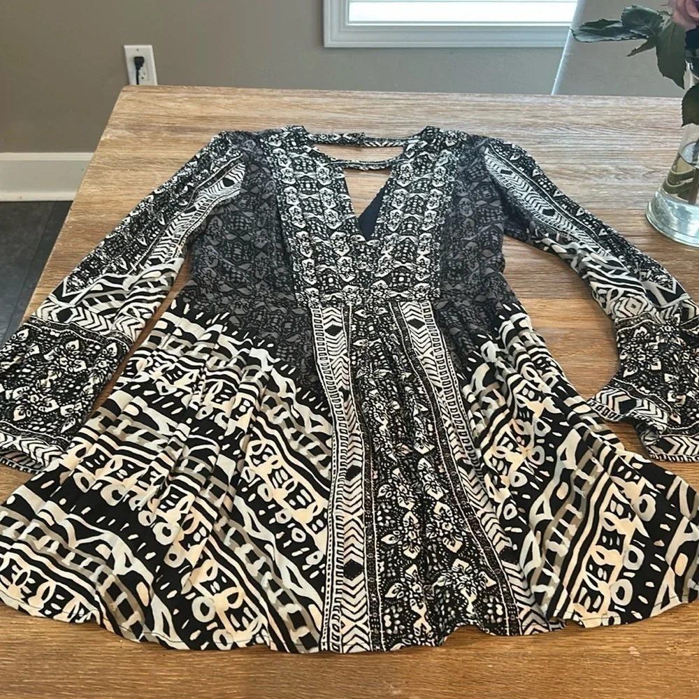 Free People Long sleeve cutout dress size 2